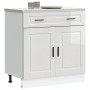 Mueble bajo de cocina porto alto brillo blanco en Armarios de cocina | Comprar online en Foru.es