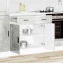 Mueble bajo de cocina porto gris cemento madera reconstituida en Armarios de cocina | Comprar online en Foru.es