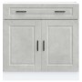 Mueble bajo de cocina porto gris cemento madera reconstituida en Armarios de cocina | Comprar online en Foru.es