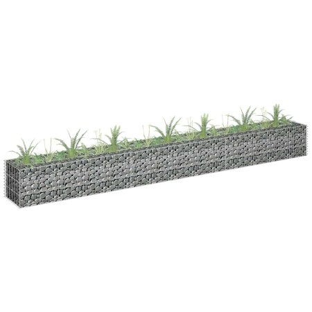 Arriate de gaviones de acero galvanizado 270x30x30 cm en Macetas y jardineras | Comprar online en Foru.es