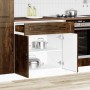 Mueble bajo de cocina porto roble ahumado madera reconstituida en Armarios de cocina | Comprar online en Foru.es