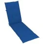 Tumbona de jardín con reposapiés y cojín madera maciza acacia de vidaXL, Tumbonas - Ref: Foro24-3064024, Precio: 141,90 €, De...