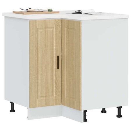 Mueble bajo esquina de cocina porto madera reconstituida en Armarios de cocina | Comprar online en Foru.es