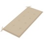 Banco de jardín con cojín bambú 120 cm de vidaXL, Bancos de jardín - Ref: Foro24-3063879, Precio: 149,74 €, Descuento: %