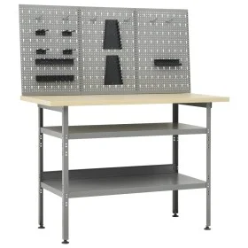 Werkbank mit drei Wandpaneelen von vidaXL, Arbeitstische - Ref: Foro24-3053426, Preis: 190,26 €, Rabatt: %
