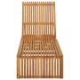 Tumbona con cojín madera maciza de acacia de vidaXL, Tumbonas - Ref: Foro24-3064149, Precio: 241,42 €, Descuento: %