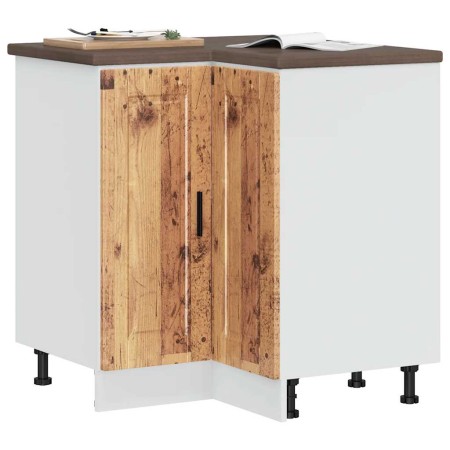 Mueble bajo esquina de cocina porto madera reconstituida en Armarios de cocina | Comprar online en Foru.es