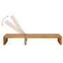Tumbona con cojín madera maciza de acacia de vidaXL, Tumbonas - Ref: Foro24-3064149, Precio: 241,42 €, Descuento: %