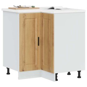 Mueble bajo esquina de cocina porto madera reconstituida en Armarios de cocina | Comprar online en Foru.es