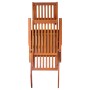 Tumbona de jardín con reposapiés y cojín madera maciza acacia de vidaXL, Tumbonas - Ref: Foro24-3064016, Precio: 139,67 €, De...