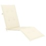 Tumbona de jardín con reposapiés y cojín madera maciza acacia de vidaXL, Tumbonas - Ref: Foro24-3064016, Precio: 139,67 €, De...