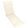 Tumbona de jardín con reposapiés y cojín madera maciza acacia de vidaXL, Tumbonas - Ref: Foro24-3064016, Precio: 139,67 €, De...