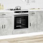 Mueble de horno Porto gris hormigón madera reconstituida en Armarios de cocina | Comprar online en Foru.es
