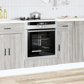 Mueble de horno Porto gris sonoma madera reconstituida en Armarios de cocina | Comprar online en Foru.es