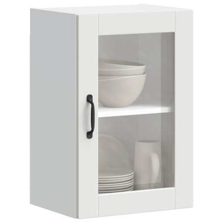 Armario de pared para cocina con puerta de cristal Porto blanco en Armarios de cocina | Comprar online en Foru.es