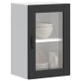 Armario de pared para cocina con puerta de cristal Porto negro en Armarios de cocina | Comprar online en Foru.es