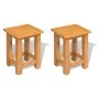 Side tables 2 units solid oak wood 27x24x37 cm by vidaXL, Side tables - Ref: Foro24-3053417, Price: 87,20 €, Discount: %