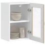 Armario de pared para cocina puerta cristal Porto roble sonoma en Armarios de cocina | Comprar online en Foru.es