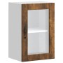 Armario de pared para cocina puerta cristal Porto roble ahumado en Armarios de cocina | Comprar online en Foru.es