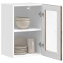 Armario de pared para cocina puerta cristal Porto roble ahumado en Armarios de cocina | Comprar online en Foru.es