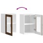 Armario de pared para cocina puerta cristal Porto roble ahumado en Armarios de cocina | Comprar online en Foru.es
