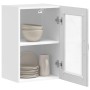 Armario de pared para cocina puerta cristal Porto gris sonoma en Armarios de cocina | Comprar online en Foru.es