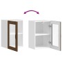 Armario de pared para cocina puerta cristal Porto roble marrón en Armarios de cocina | Comprar online en Foru.es