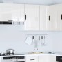 Armario pared cocina Porto madera ingeniería blanca alto brillo en Armarios de cocina | Comprar online en Foru.es