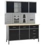 Workbench with four wall panels and two cabinets by vidaXL, Work tables - Ref: Foro24-3053440, Price: 809,45 €, Discount: %