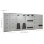 Workbench with four wall panels and two cabinets by vidaXL, Work tables - Ref: Foro24-3053440, Price: 809,45 €, Discount: %