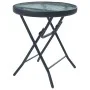 Mesa y sillas de bistró 3 piezas acero gris taupe de vidaXL, Conjuntos de jardín - Ref: Foro24-3054574, Precio: 143,22 €, Des...