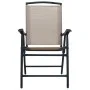 Mesa y sillas de bistró 3 piezas acero gris taupe de vidaXL, Conjuntos de jardín - Ref: Foro24-3054574, Precio: 143,22 €, Des...