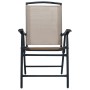 Mesa y sillas de bistró 3 piezas acero gris taupe de vidaXL, Conjuntos de jardín - Ref: Foro24-3054574, Precio: 144,07 €, Des...