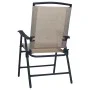 Mesa y sillas de bistró 3 piezas acero gris taupe de vidaXL, Conjuntos de jardín - Ref: Foro24-3054574, Precio: 143,22 €, Des...