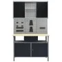 Werkbank mit drei Wandpaneelen und einem Schrank von vidaXL, Arbeitstische - Ref: Foro24-3053432, Preis: 391,62 €, Rabatt: %