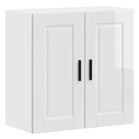 Armario pared cocina Porto madera ingeniería blanca alto brillo en Armarios de cocina | Comprar online en Foru.es