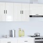 Armario pared cocina Porto madera ingeniería blanca alto brillo en Armarios de cocina | Comprar online en Foru.es
