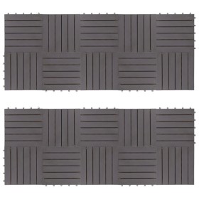 Baldosas de terraza 20 uds madera maciza acacia gris 30x30 cm de vidaXL, Suelos y moquetas - Ref: Foro24-3054432, Precio: 101...