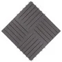 Baldosas de terraza 20 uds madera maciza acacia gris 30x30 cm by vidaXL, Floors and carpets - Ref: Foro24-3054432, Price: 99,...