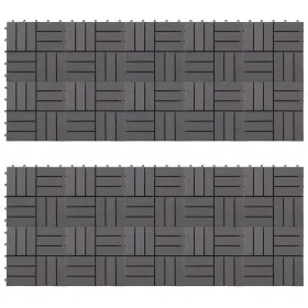 Baldosas de terraza 20 uds madera acacia gris deslavado 30x30cm de vidaXL, Suelos y moquetas - Ref: Foro24-3054434, Precio: 1...