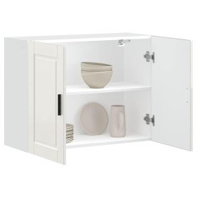 Armario pared cocina Porto madera ingeniería blanca alto brillo en Armarios de cocina | Comprar online en Foru.es