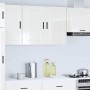 Armario pared cocina Porto madera ingeniería blanca alto brillo en Armarios de cocina | Comprar online en Foru.es