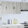 Armario de pared de cocina Porto gris sonoma madera ingeniería en Armarios de cocina | Comprar online en Foru.es