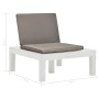 Tumbonas de jardín con cojines 2 unidades plástico blanco de vidaXL, Sillas de jardín - Ref: Foro24-3054424, Precio: 172,07 €...