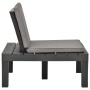 Tumbonas jardín con cojines 2 unidades plástico gris antracita de vidaXL, Sillas de jardín - Ref: Foro24-3054426, Precio: 172...