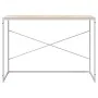 Escritorio de ordenador madera de ingeniería blanco y roble de vidaXL, Escritorios - Ref: Foro24-30210, Precio: 84,66 €, Desc...