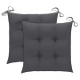Sillas de jardín plegables con cojines 2 unidades bambú de vidaXL, Sillas de jardín - Ref: Foro24-3064002, Precio: 112,26 €, ...