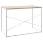 Escritorio de ordenador madera de ingeniería blanco y roble de vidaXL, Escritorios - Ref: Foro24-30210, Precio: 84,66 €, Desc...