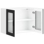 Armario de pared para cocina con puerta de cristal Porto negro en Armarios de cocina | Comprar online en Foru.es