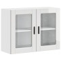 Armario pared para cocina puerta cristal Porto blanco brillante en Armarios de cocina | Comprar online en Foru.es